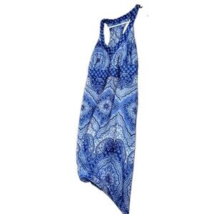 ZeroXposur Celeste Blue Paisley Geometric Dress NWT L Outdoor Lifestyle